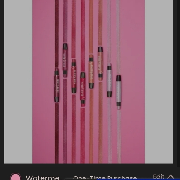 Burt's Bees Lip Shimmer Color Watermelon 132 NIB Sealed .09oz/2.55g - Picture 15 of 16